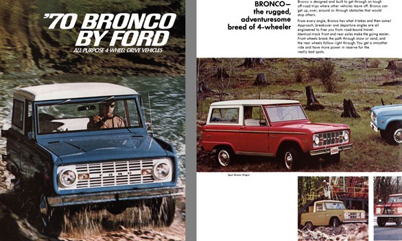 Ford 1970 - '70 Bronco by Ford  All-Purpose 4-Wheel-Drive Vehicles