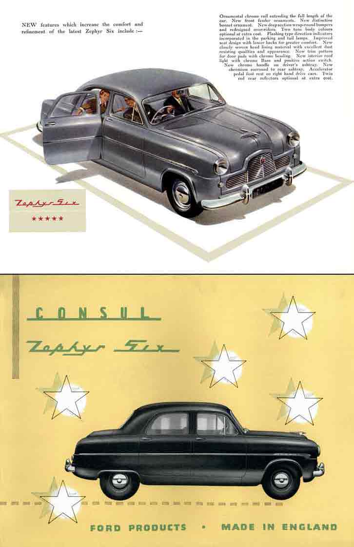 Ford Consul & Zephyr Six 1953