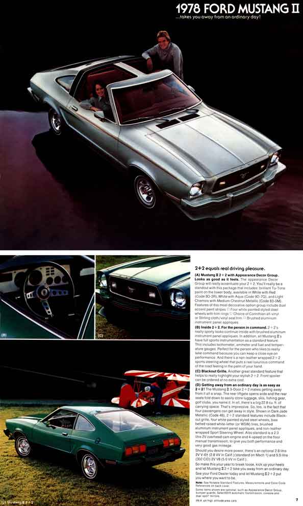 Ford Mustang 1978 - 1978 Ford Mustang II - takes you away from an ordinary day!