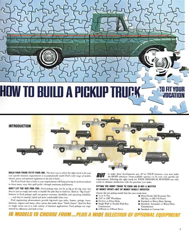 Ford Pickups 1964 - How to Build a Pickup Truck for Your Vocation