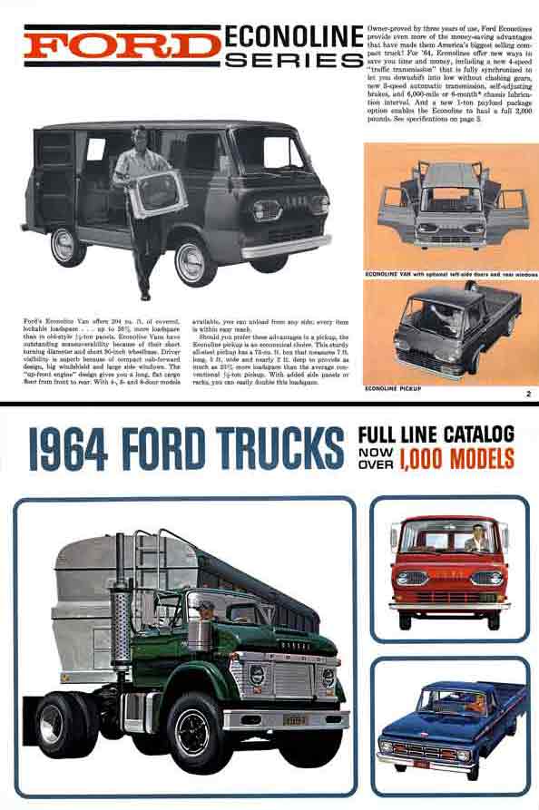 Ford Trucks 1964 - Full-Line Catalog - Over 1000 Models