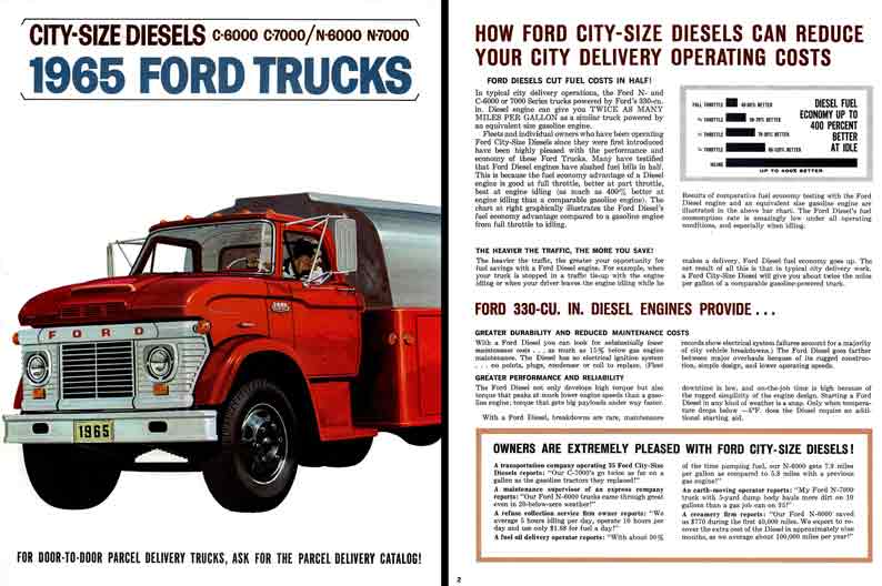 Ford Trucks 1965 - City Size Diesels - C6000, C7000, N6000, N7000