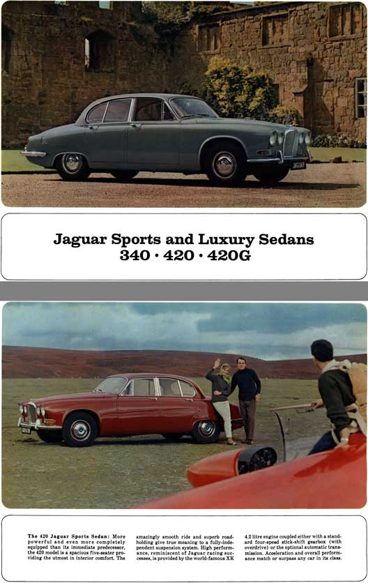 Jaguar 1968 - Jaguar Sports and Luxury Sedans 340, 420, 420G