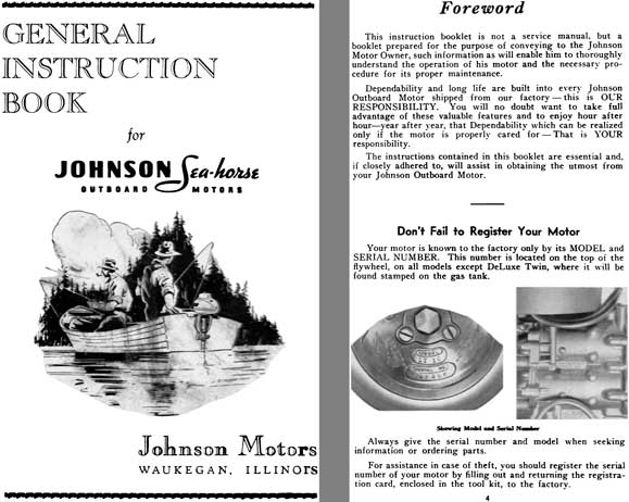 Johnson 1940 - 1940 Johnson Sea Horse Motor Manual