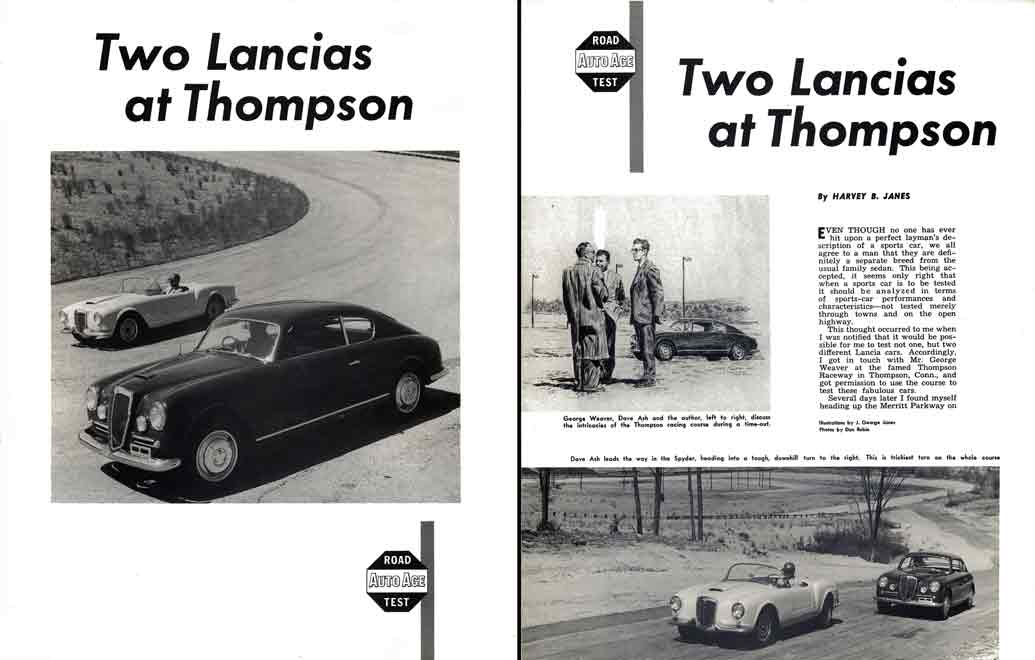 Lancia (c1955) - Two Lancias at Thompson - AutoAge Road Test