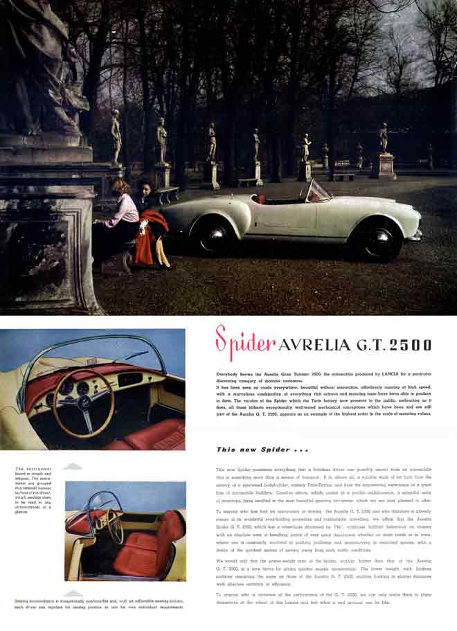 Spider Avrelia GT 2500 (c1960) Lancia