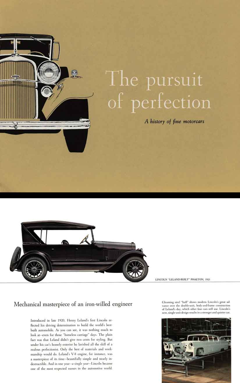 Lincoln 1959 - The pursuit of perfection - A history of fine motorcars