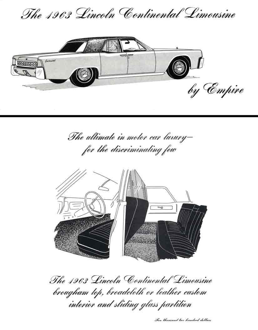 Lincoln 1963 Continental Limousine - by Empire
