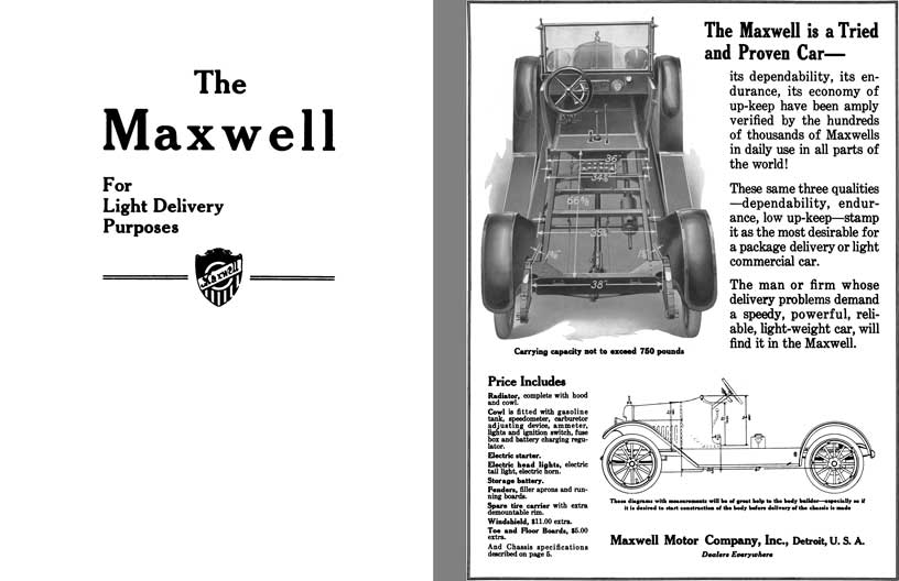 Maxwell 1916 - The Maxwell For Light Delivery Purposes