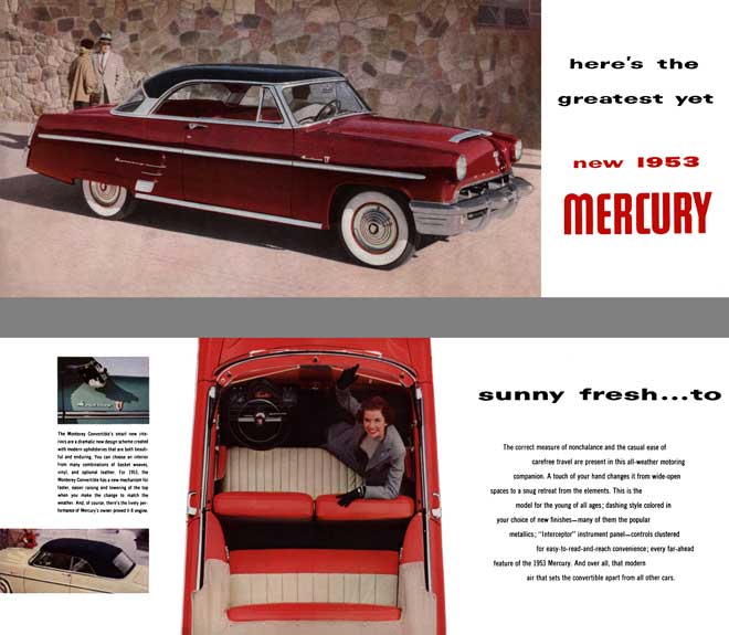 Mercury 1953 - Here's the Greatest Yet New 1953 Mercury