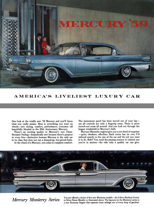Mercury 1959 - Mercury 59 - Americas Liveliest Luxury Car
