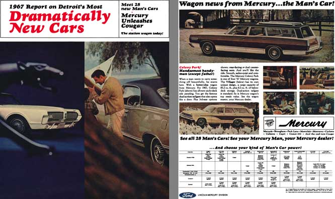Mercury 1967 - 1967 Report on Detroit's Most Dramatically New Cars - Mercury Unleashes Cougar