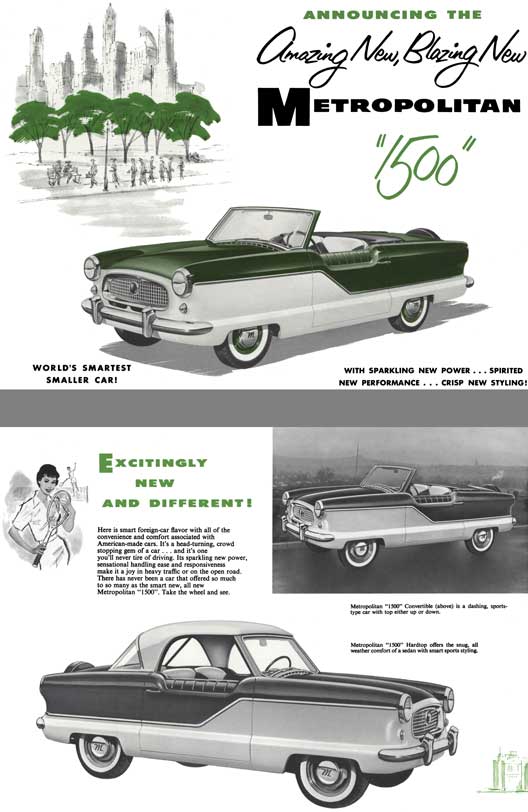 Metropolitan 1956 - Announcing the Amazing New, Blazing New Metropolitan 1500