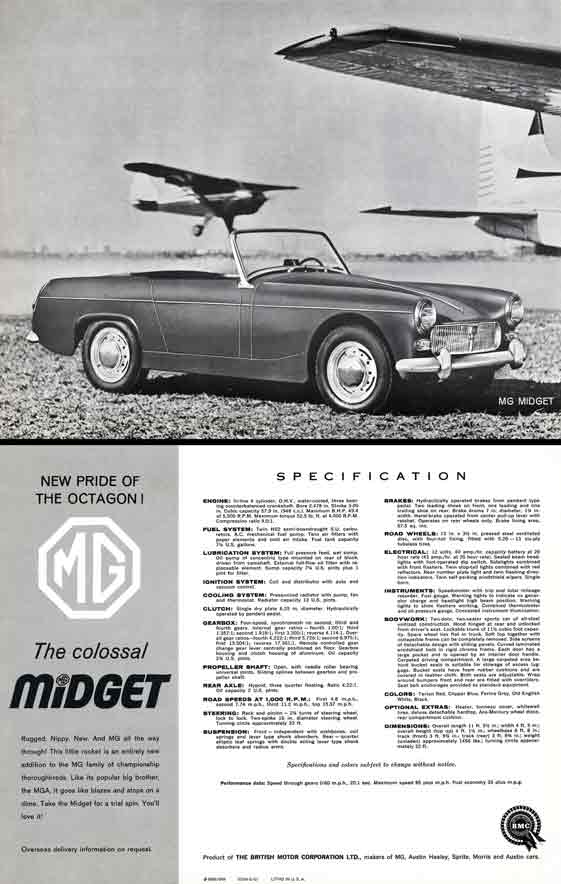 MG Midget (c1961) - The Pride of the Octagon! The colossal Midget