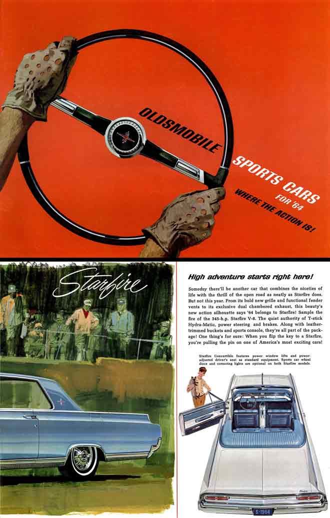 Oldsmobile 1964 - Oldsmobile Sports Cars for '64 - Where the action is!