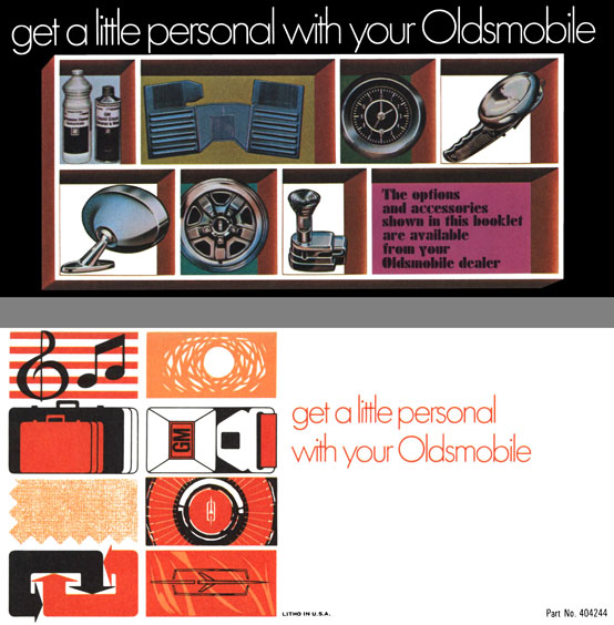 General Motors Oldsmobile 1969 - Get a Little Personal with Your Oldsmobile - Option & Accessories