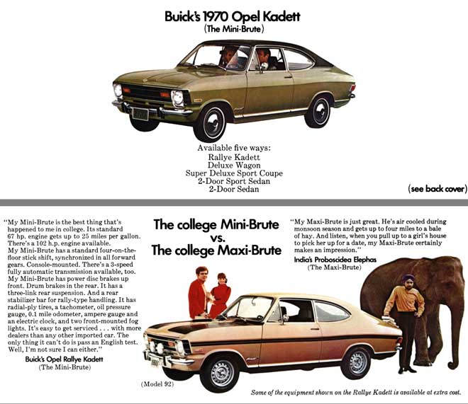 Buicks Opel Kadett 1970 - Buicks 1970 Opel Kadett (The Mini Brute)
