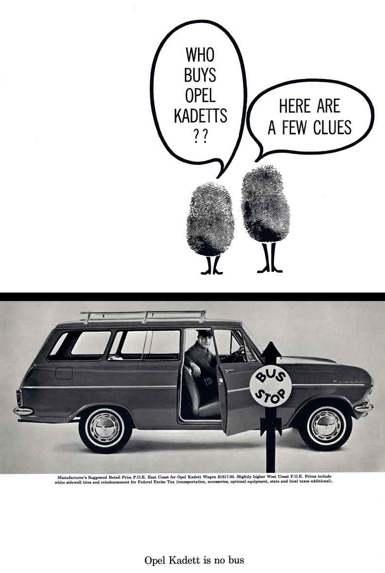 Kadett Opel (c1950) - Who Buys Opel Kadetts?? - Here are a Few Clues