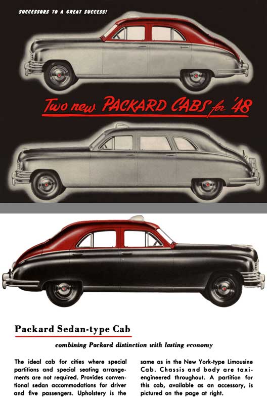 Packard 1948 - Two New Packard Cabs for '48