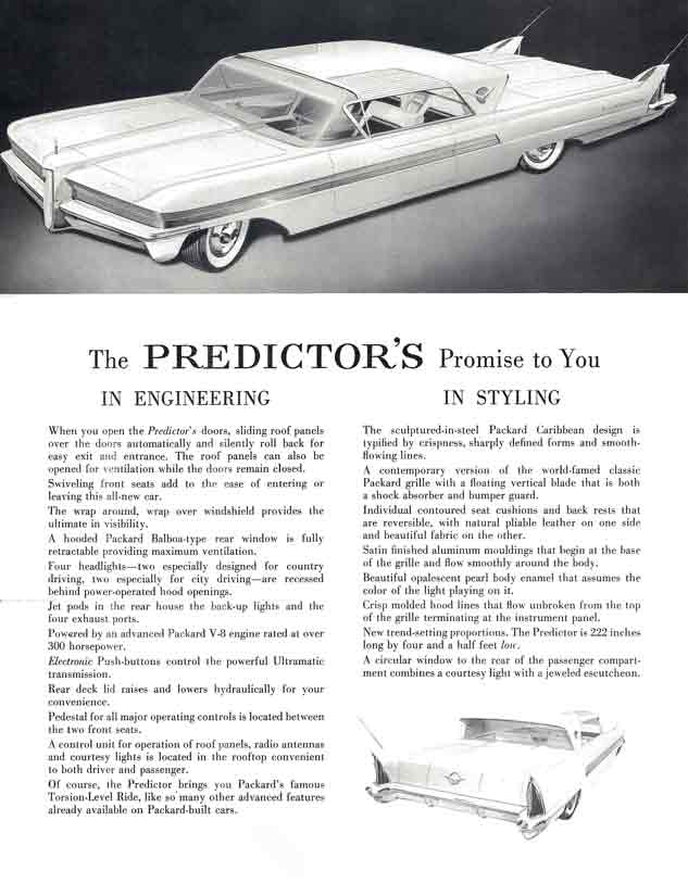 Packard Predictor 1956 - Presenting Packard's Creative Styling and Engineering Promise to You