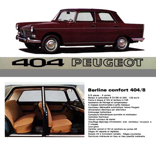 Peugeot 1969 - 404 Peugeot (French Text)