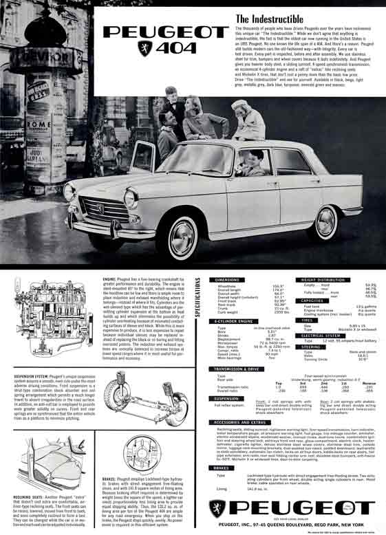 Peugeot 404 (c1963) - The Indestructible