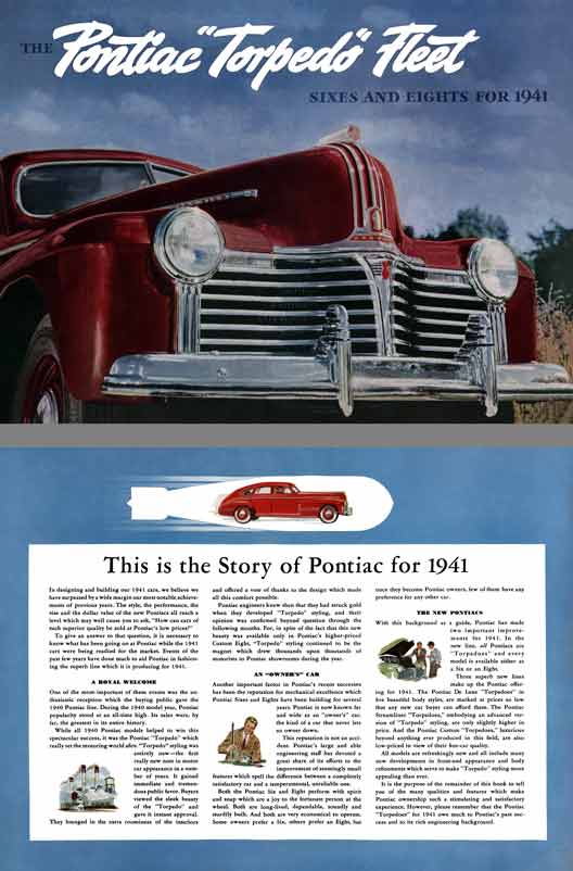 Pontiac 1941 - The Pontiac Torpedo Fleet Sixes and Eights for 1941