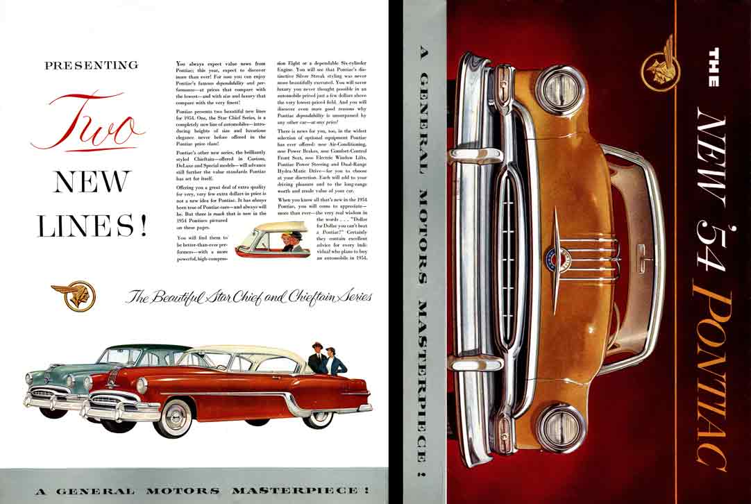 General Motors - Pontiac 1954 - The New '54 Pontiac - A General Motors Masterpiece!