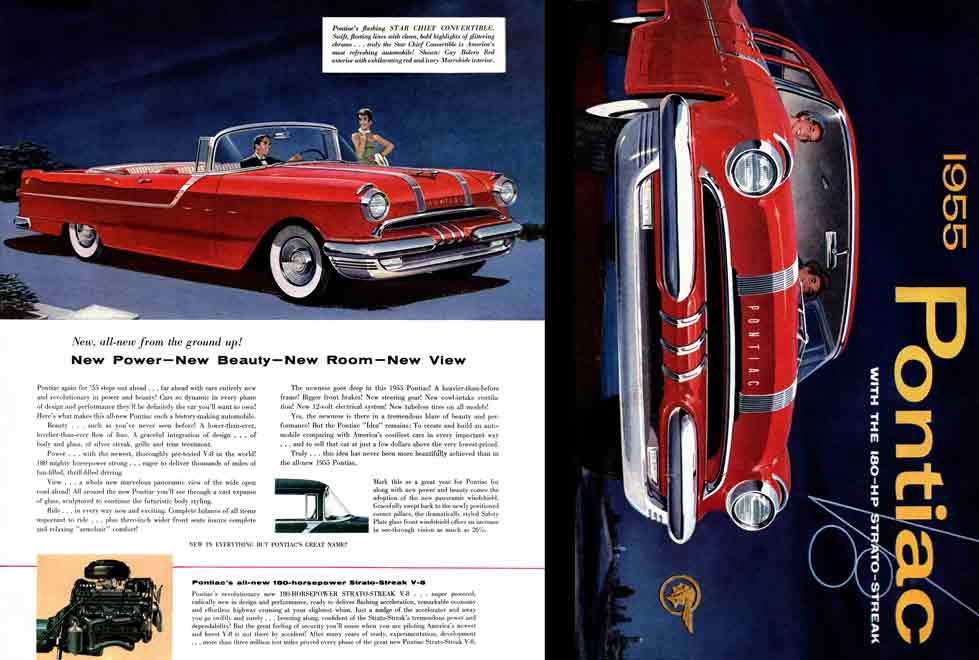 General Motors - Pontiac 1955 - 1955 Pontiac with the 180 HP Strato-Streak