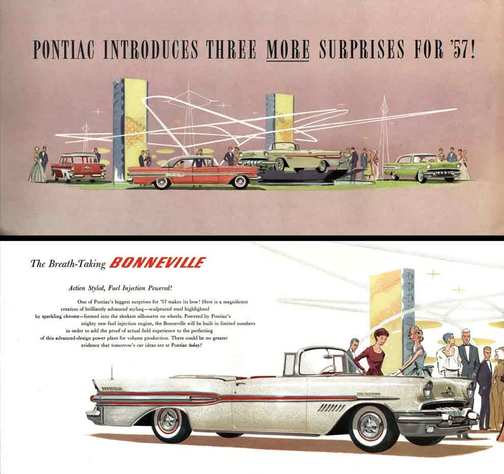 Pontiac 1957 - Pontiac Introduces Three More Surprises for '57!