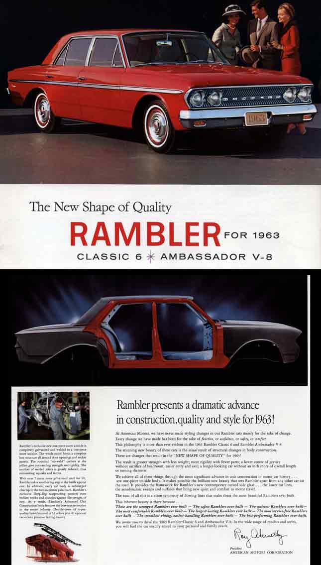Rambler 1963 - The New Shape of Quality - Rambler for 1963