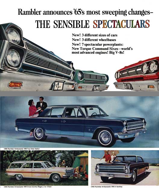 Rambler 1965 - Rambler announces 65s most sweeping changes - The Sensible Spectaculars