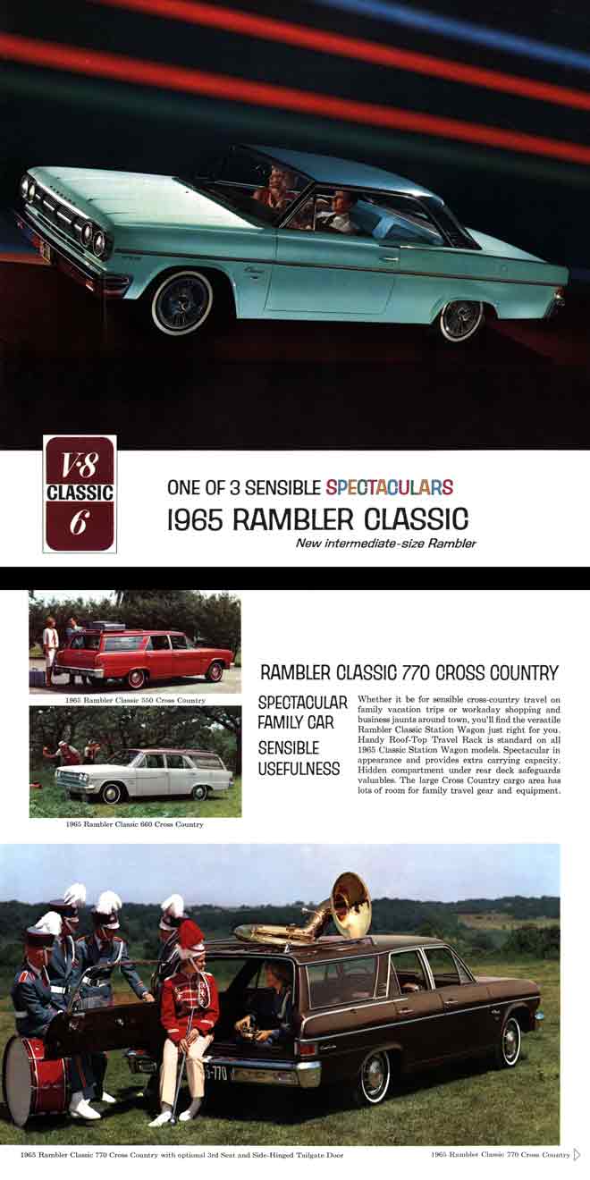 Rambler Classic 1965 - One of 3 Sensible Spectaculars 1965 Rambler Classic, New intermediate-size