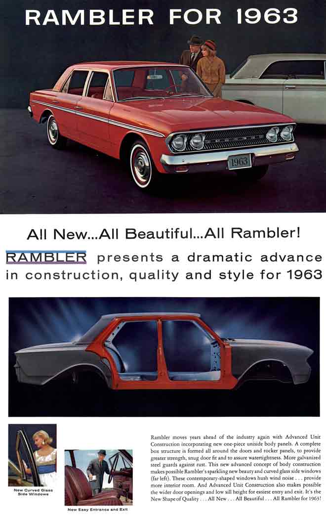 Rambler for 1963 - All New, All Beautiful, All Rambler!