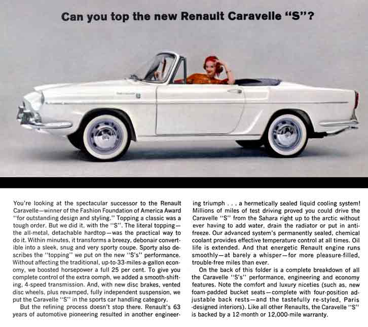 Renault Caravelle S (c1958) - Can you top the new Renault Caravelle 