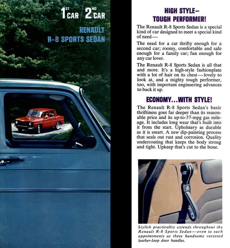 Renault R8 1964 - 1st Car / 2nd Car Renault R-8 Sports Sedan