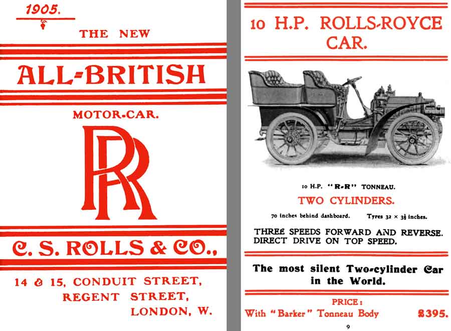 Rolls Royce 1905 - 1905 The New All British Motor Car C.S. Rolls & Co.
