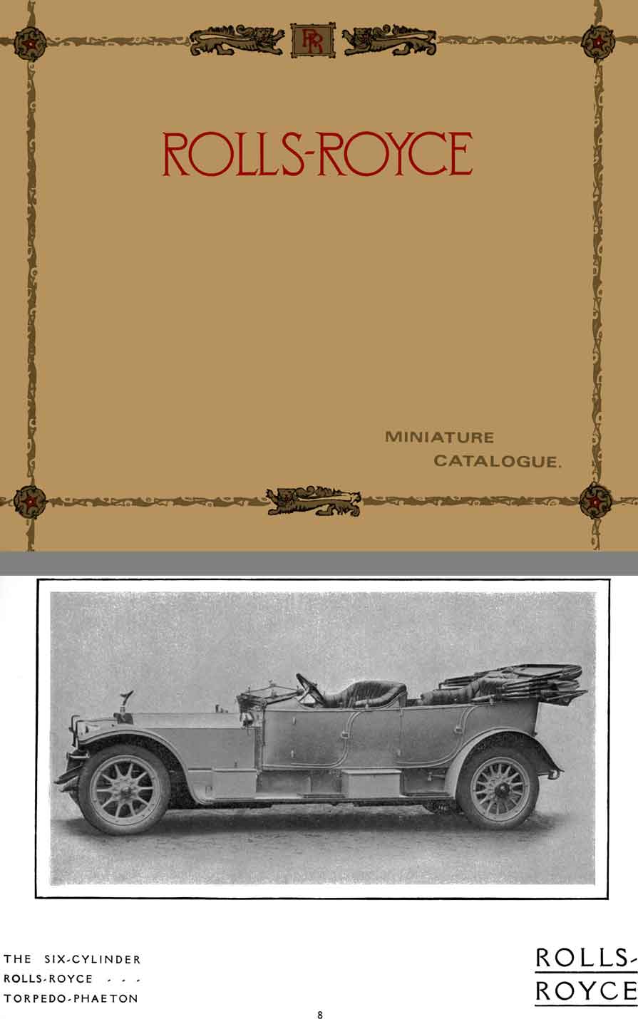 Rolls Royce (c1913) - Miniature Catalogue - The Best Car in the World - The 40/50HP Six Cylinder RR
