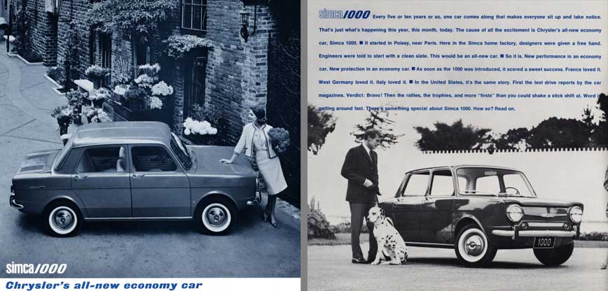 Simca 1000 1963 - Chryslers all-new economy car