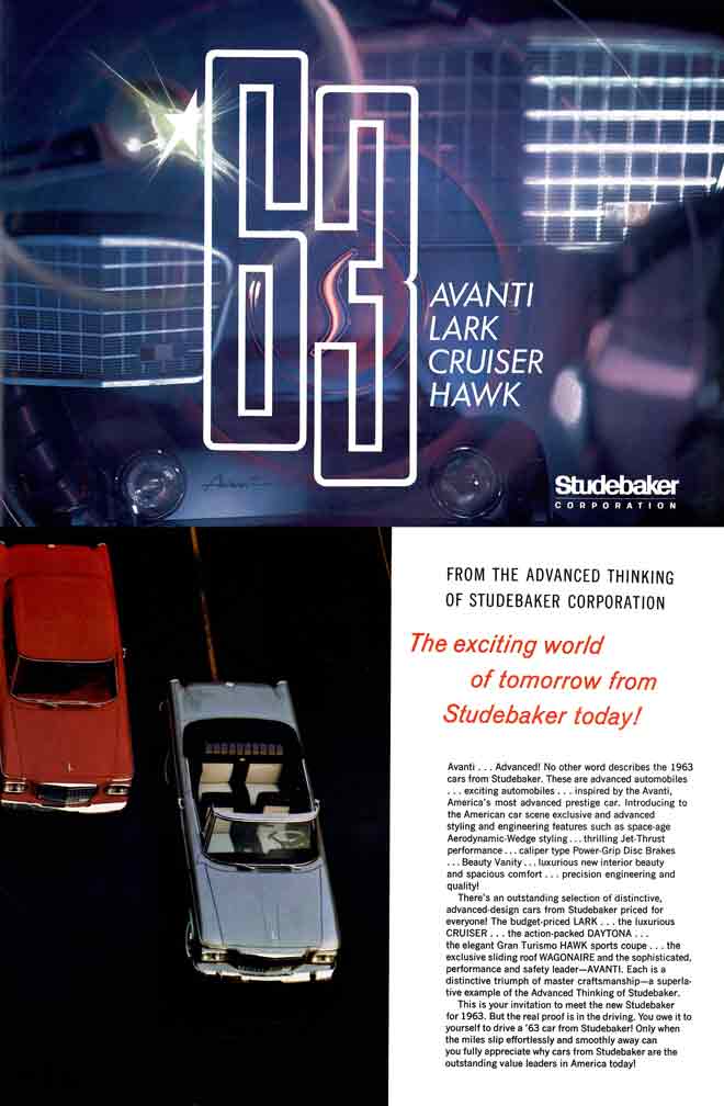 Studebaker 1963 - 63 Avanti Lark Cruiser Hawk