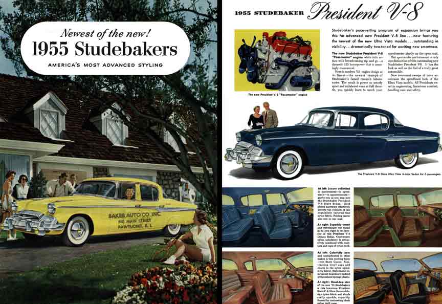 Studebakers 1955 - Newest of the New! 1955 Studebakers, America's Most Advanced Styling