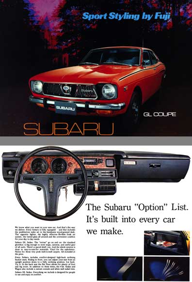 Subaru (c1973) - Sport Styling by Fuji  Subaru Gl Coupe