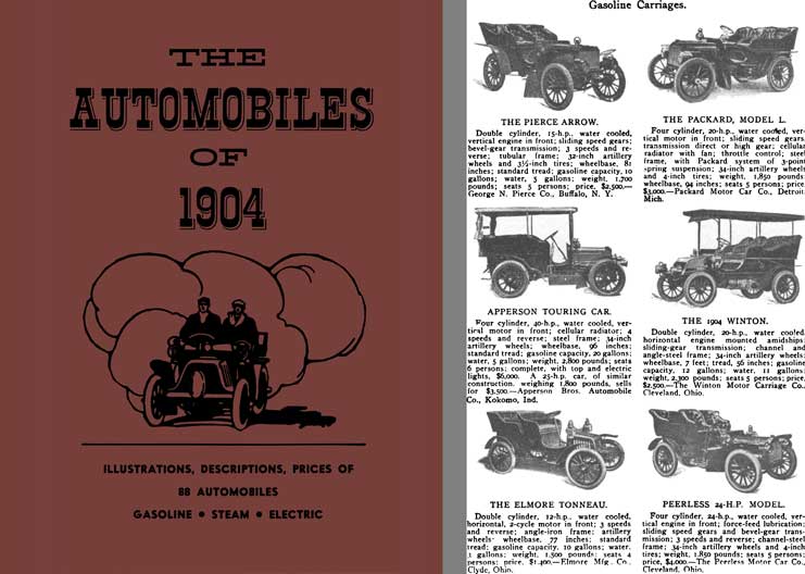 The Automobiles of 1904 - Gasoline, Steam, Electric - 88 Automobiles