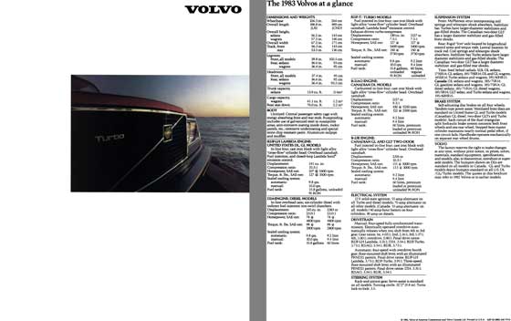 Volvo 1983 - Volvo DL, GL & Turbo
